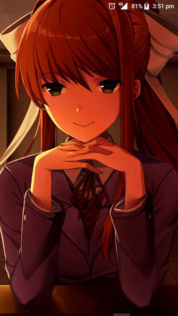 Just Monika Android Home Screen Edit Doki Doki Literature