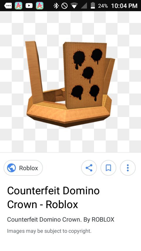 Items Irl Challenge Entry Roblox Amino - counterfeit domino crown roblox