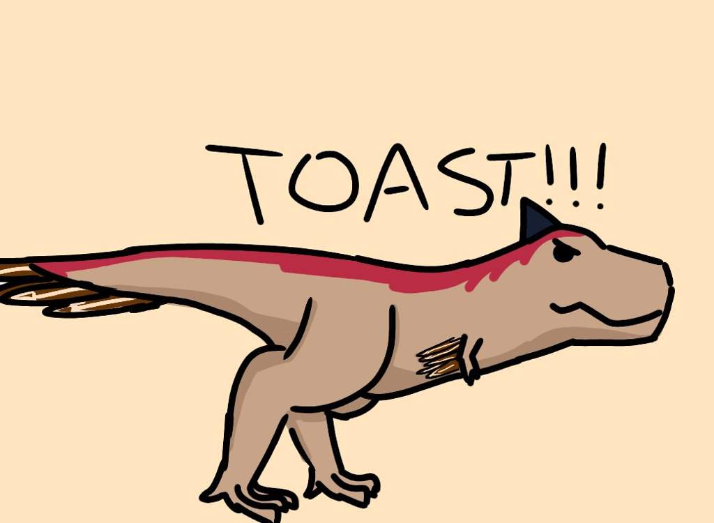 carnotaurus toast plushie