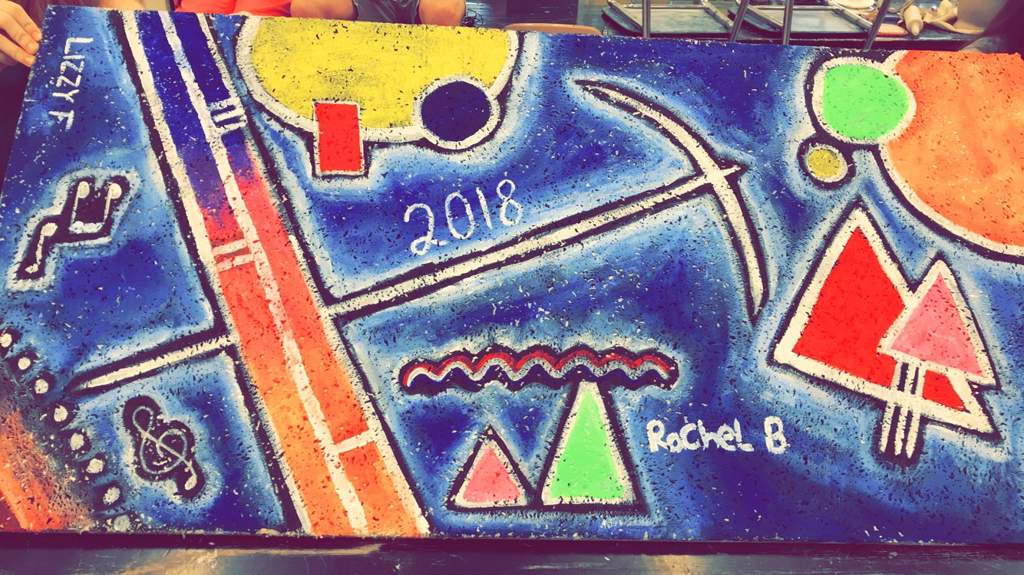 School Ceiling Tile Painting Art Amino