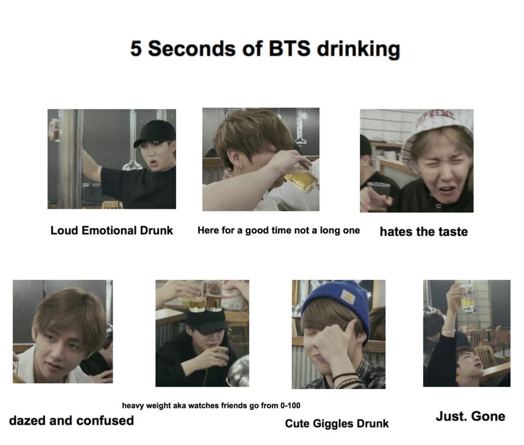 BTS Drinking ARMY MEMES Amino