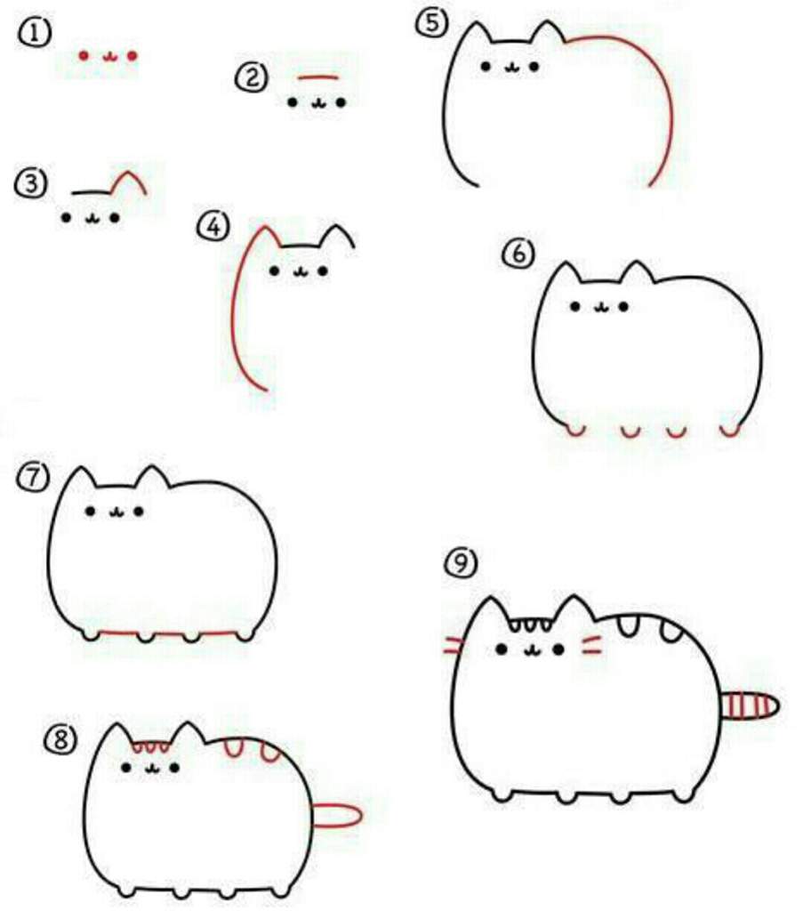 How to draw pusheen Pusheen The Cat Amino Amino