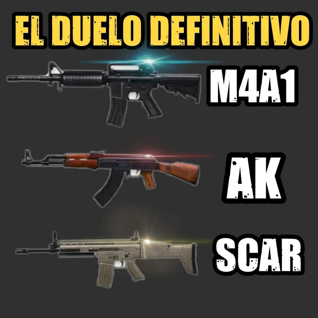 REVIEW #3: "El Duelo Definitivo" (SCAR vs AK vs M4A1) | 🔜 Free Fire🔚 Amino