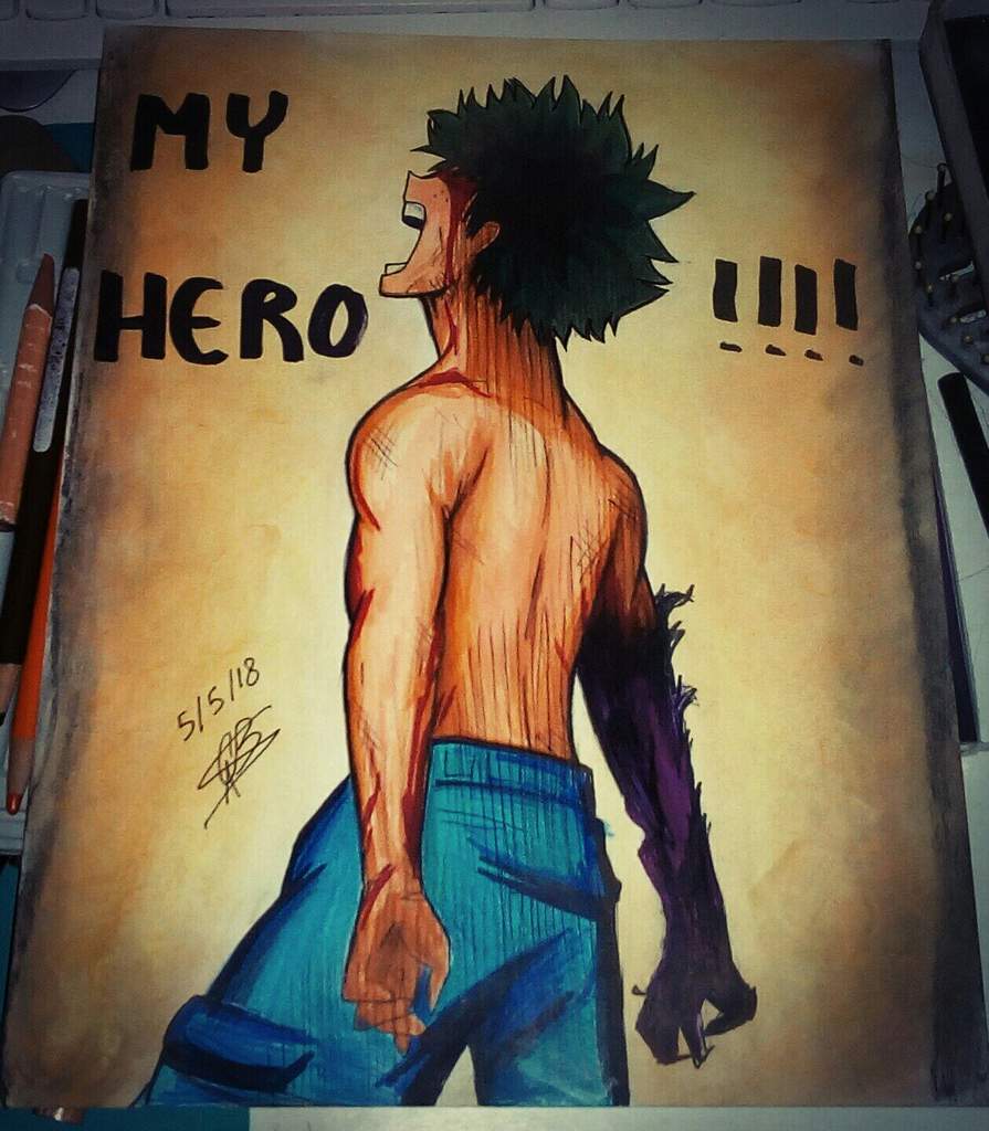 Draw Of Izuku Midoriya Deku Nyu Ackerman My Hero Academia Amino