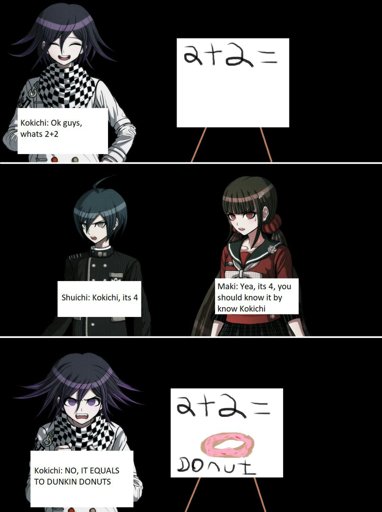 When Kokichi does math: | Danganronpa Amino