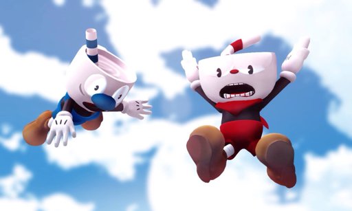 Falling From The Sky: Cuphead and Mugman (MMD) | Cuphead Official™ Amino