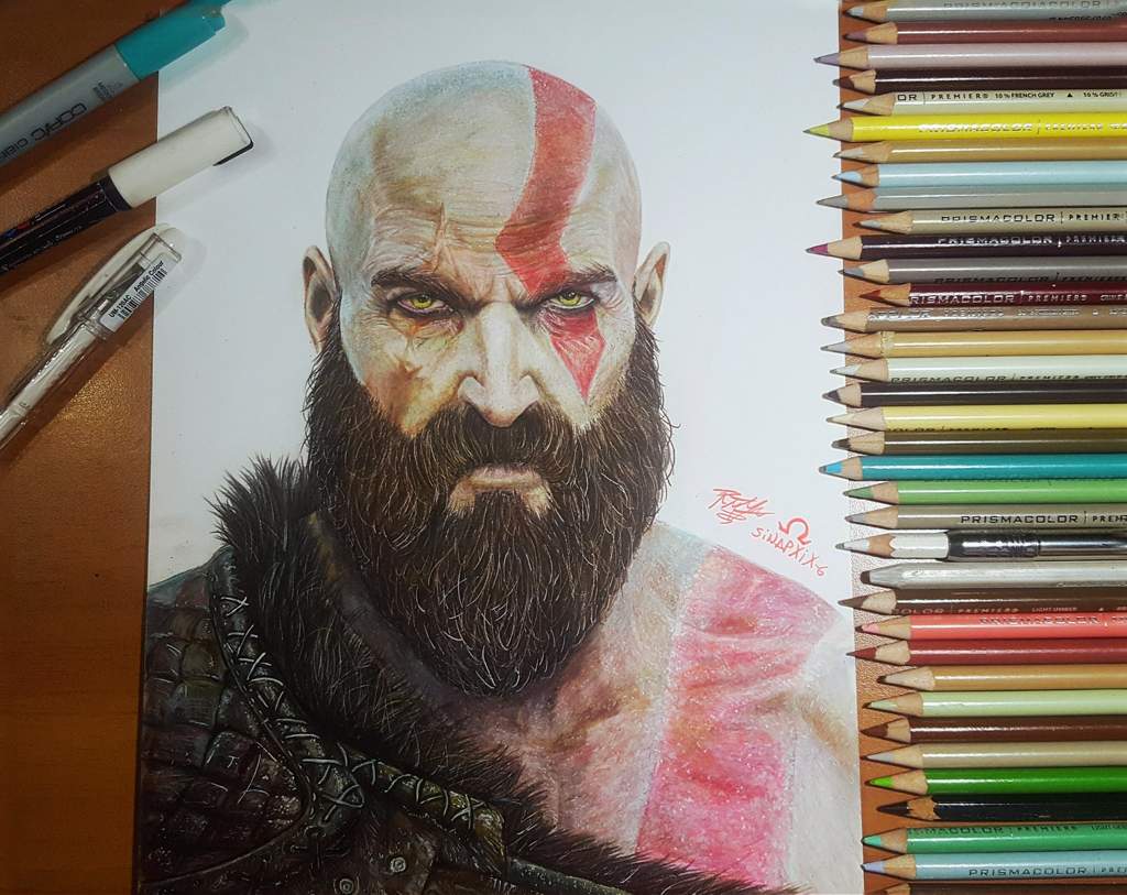 Kratos. (God of War 4) •Arte Amino• Amino