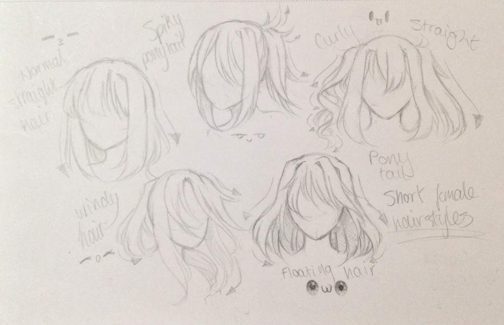 Female Hair Reference Short Anime Art Amino