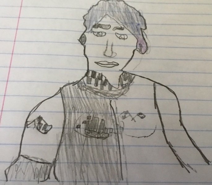 tried my best to draw whiplash - boy version of whiplash fortnite