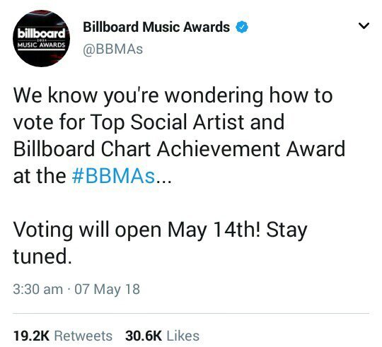 billboard music awards 2018 vote