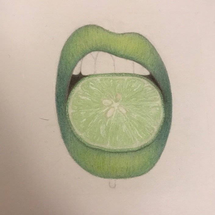 Step By Step Lime Lips Art Amino Darken the body of banana in some places to make this fruit look more realistic. step by step lime lips art amino