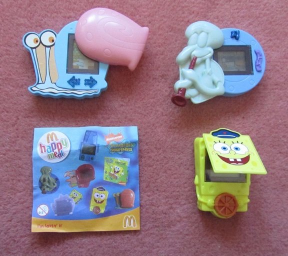 spongebob happy meal toys