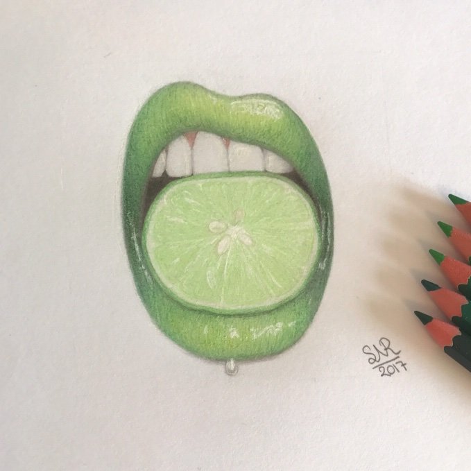Step By Step Lime Lips Art Amino Pop art mouth biting citrus. step by step lime lips art amino