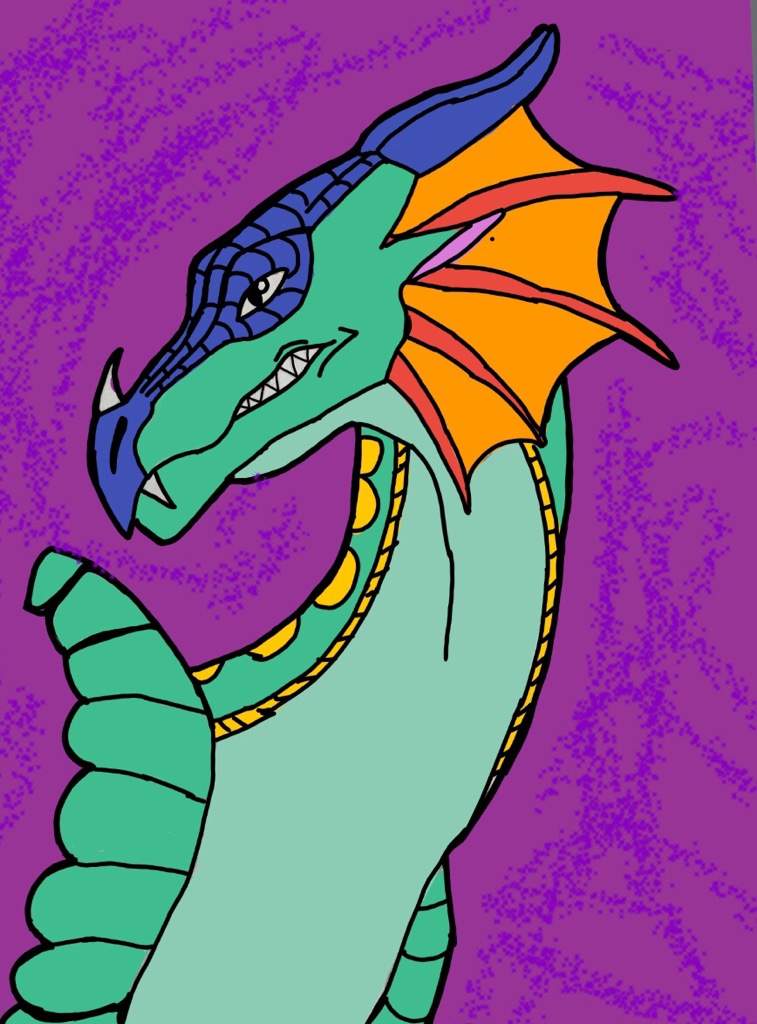 My drawing of glory the rainwing | Wings Of Fire Amino