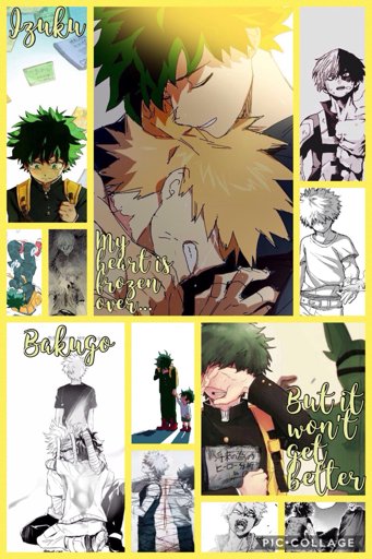 Another Izuku and Bakugo collage | My Hero Academia Amino