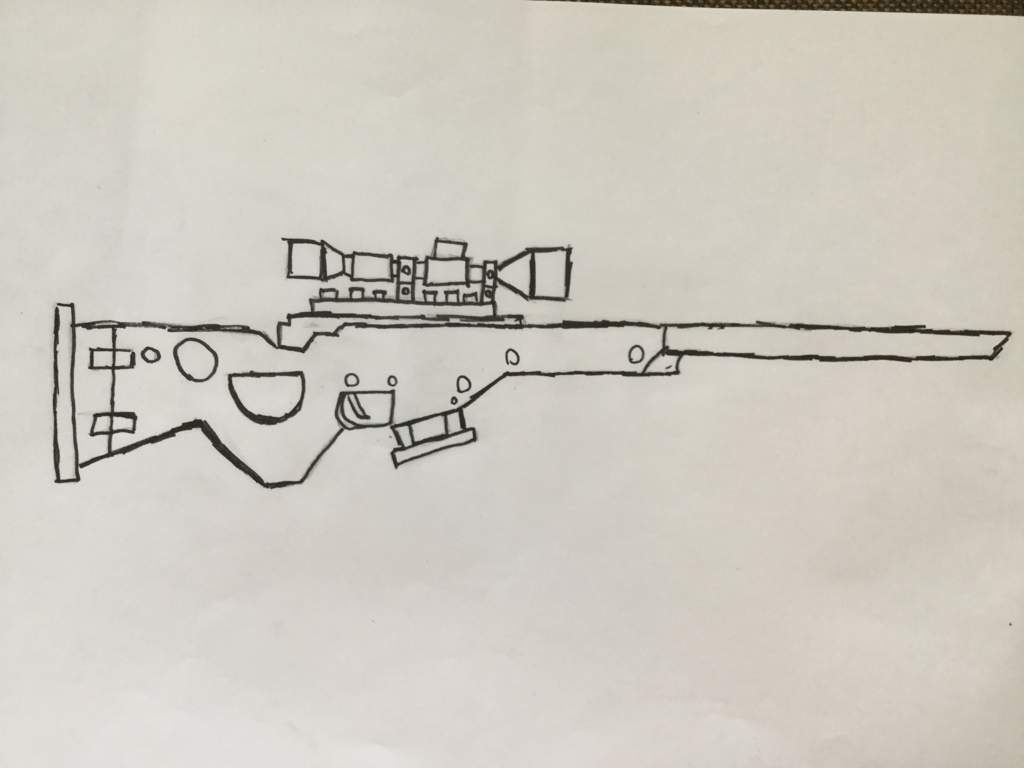 bolt action sniper rifle - bolt action sniper rifle fortnite drawing