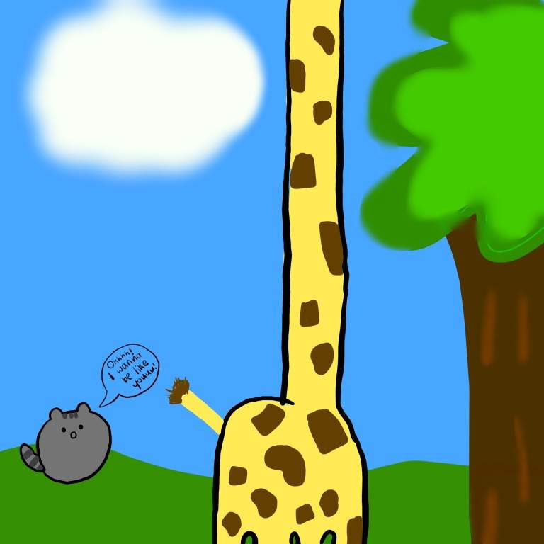 pusheen giraffe