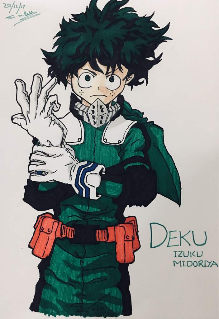 My Hero Academia Izuku Midoriya Fanart Art Print | ubicaciondepersonas ...