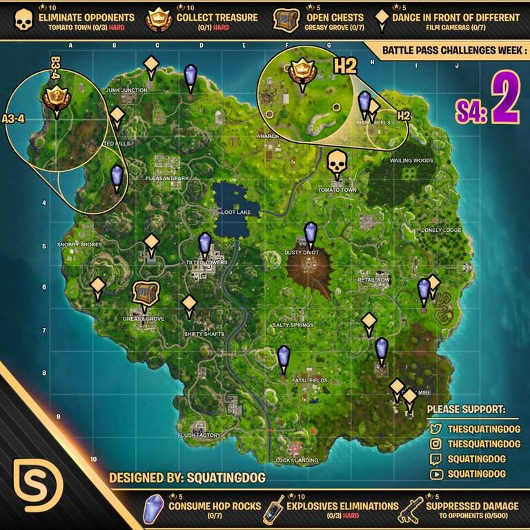 Desafios Da Temporada 4 Semana 2 Fortnite Brasil Amino - 