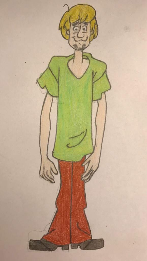 My Drawing of Shaggy from Scooby Doo Art Amino