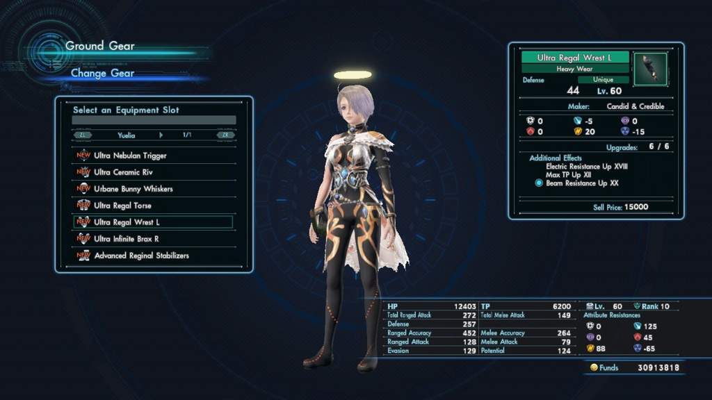 Xenoblade Chronicles X Electric Sniper Rifle/Knife Build and Nardacyon