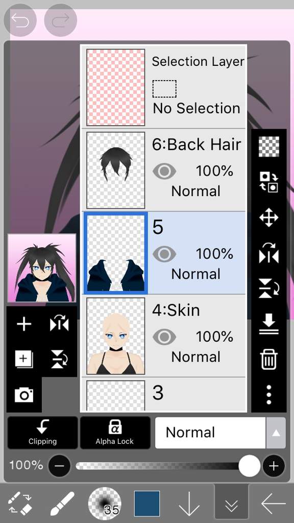 Black Rock Shooter YanSim Portrait | Yandere Simulator Amino