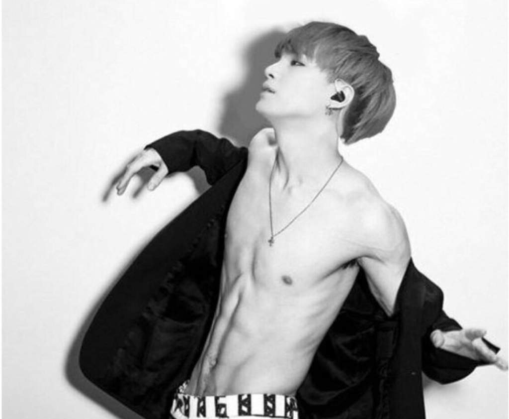 suga without shirt