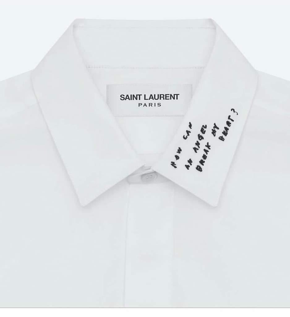 saint laurent heart shirt
