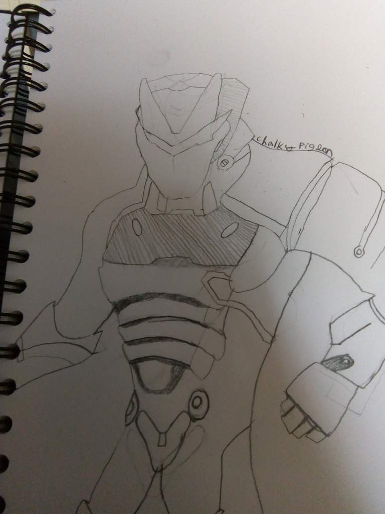 here is the sketch i did for the omega skin i m working on it right now so i should be done soon - how to draw fortnite omega skin