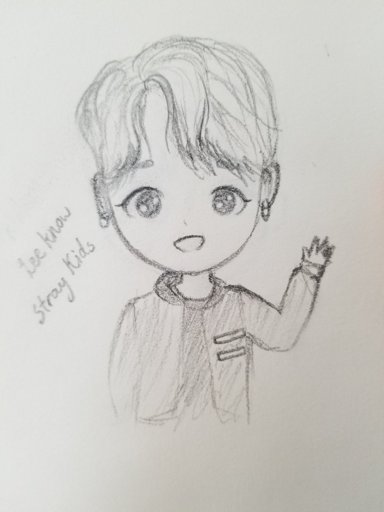 Quick chibi Lee Know sketch | Stray Kids Amino