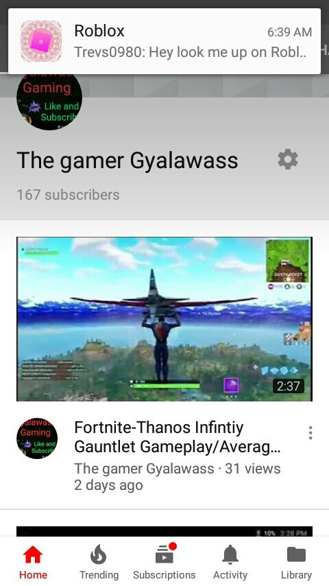 My Youtube Channel Fortnite Mobile Amino - subscribe to my roblox and fortnite youtube channel or