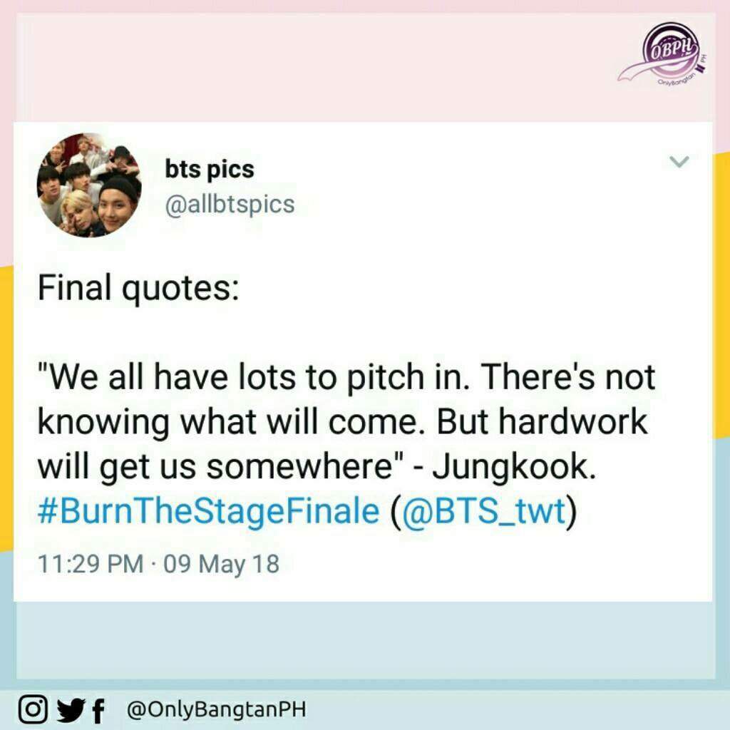 Bts Burn The Stage Final Quotes ARMYs Amino