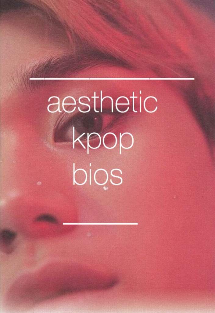 Aesthetic Kpop Bios ﾟ ﾟ Army S Amino