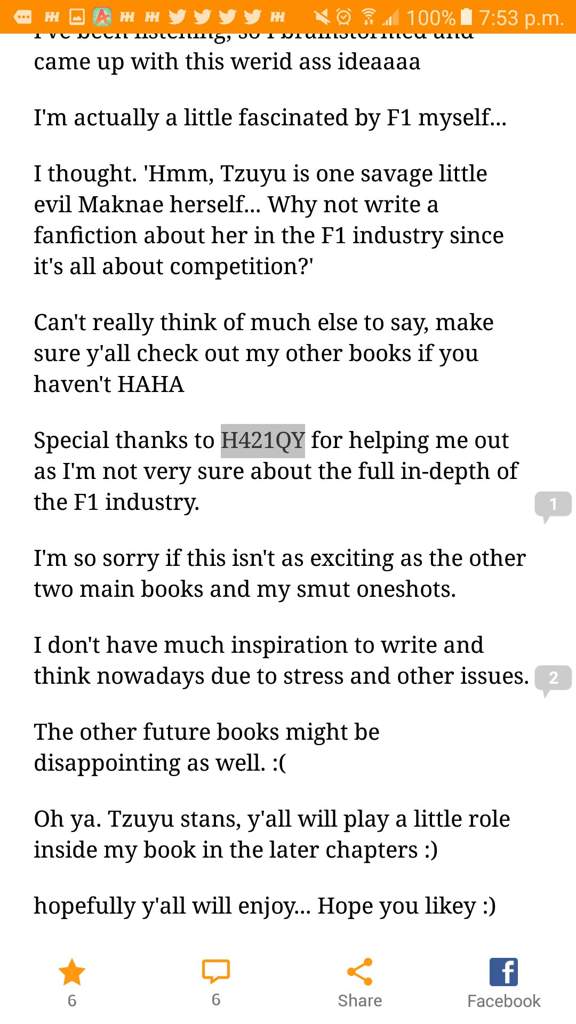 f1 fanfiction
