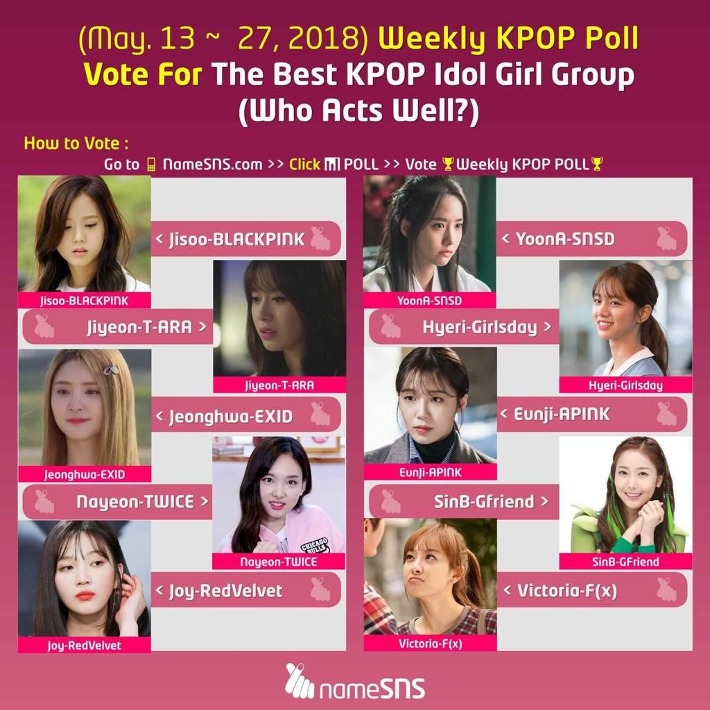 Weekly Kpop Poll Vote For The Best Kpop Idol Girl Group Kpop Girl Groups Amino