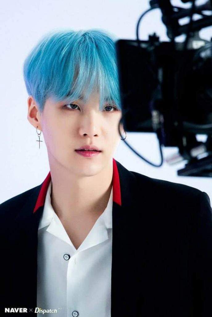 Suga with Blue Hair | ARMY's Amino