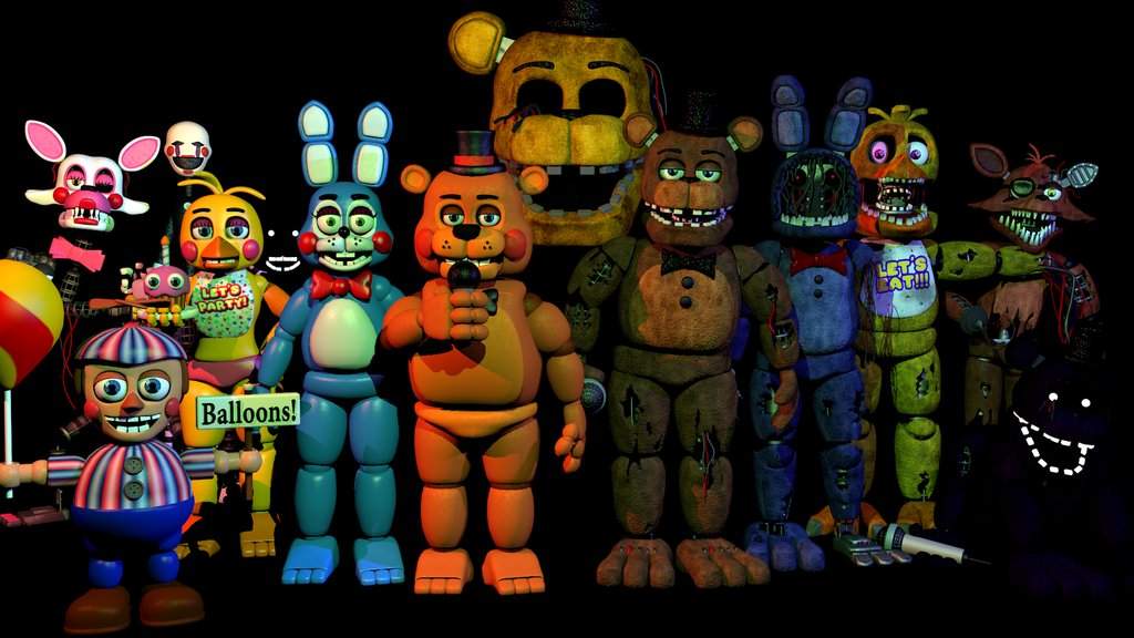 Todos Los Animatronicos De Five Nights Ats Freddy S Fnaf Amino Espa Ol Amino