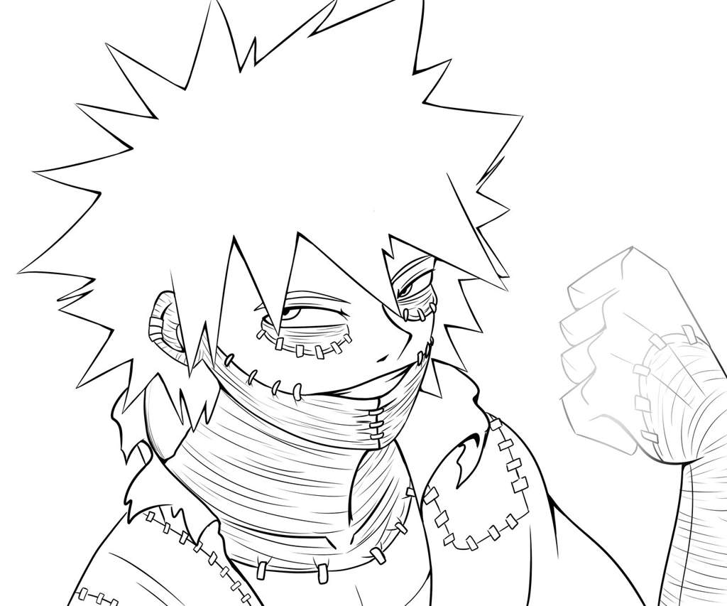 Anime Coloring Pages Dabi - Coloring and Drawing