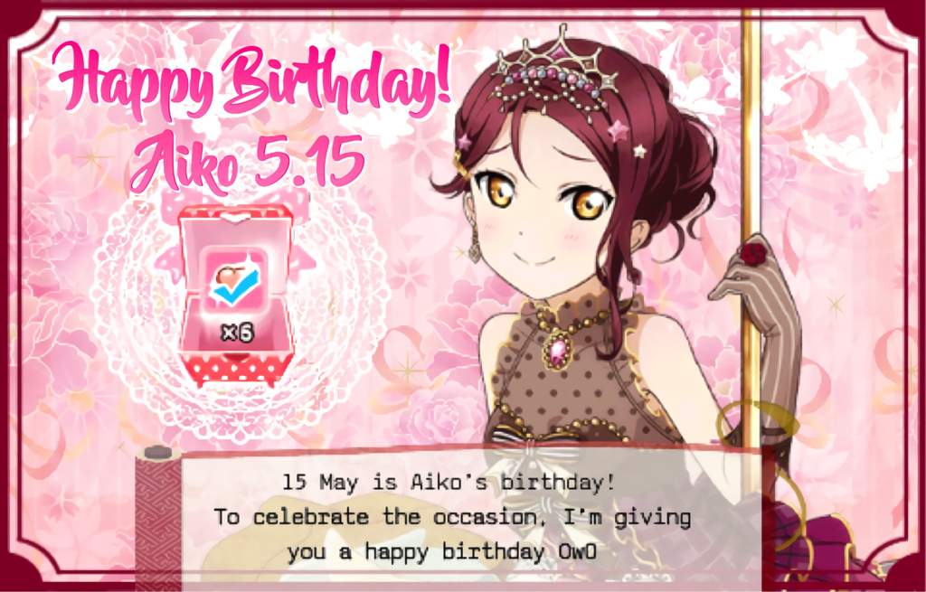Happy Birthday Aiko 05 15 Love Live Amino