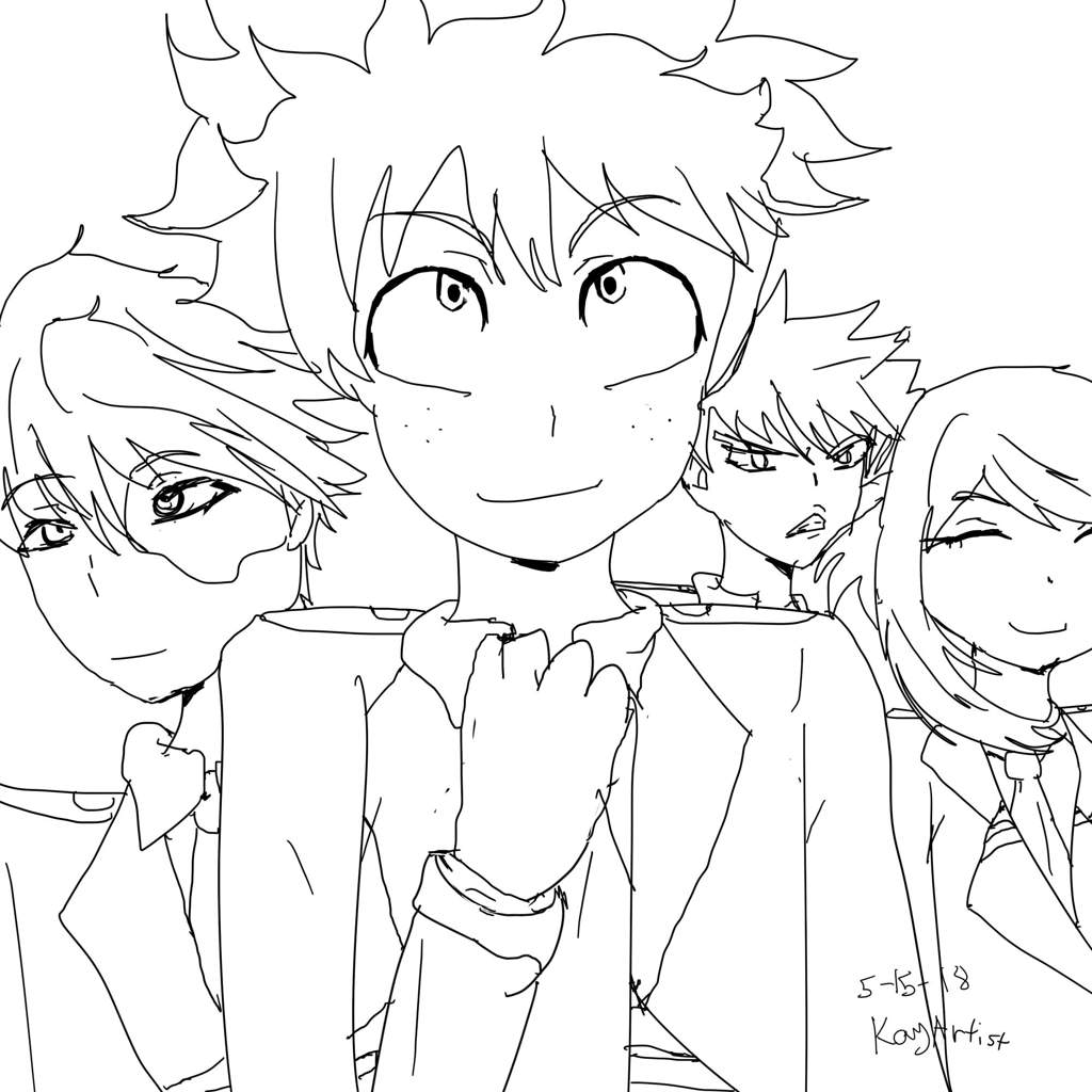 Deku, ochaco, todoroki, and kacchan (by me) 😄 TYSM for another feature ...