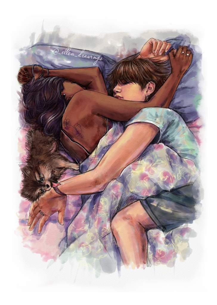 Taehyung&GF fanart💜 | ARMY's Amino