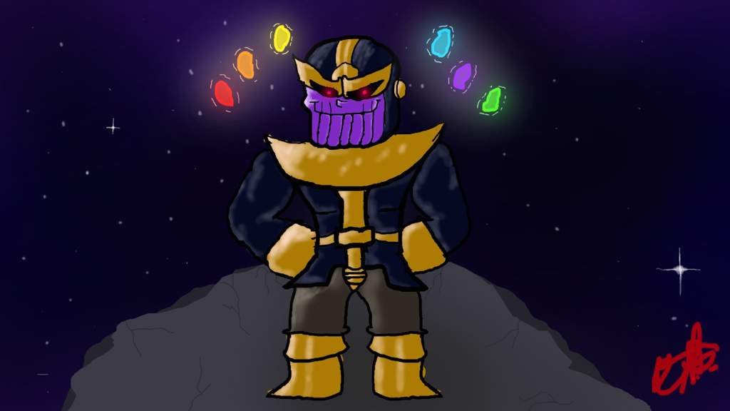 Thanos Drawing | Marvel Amino