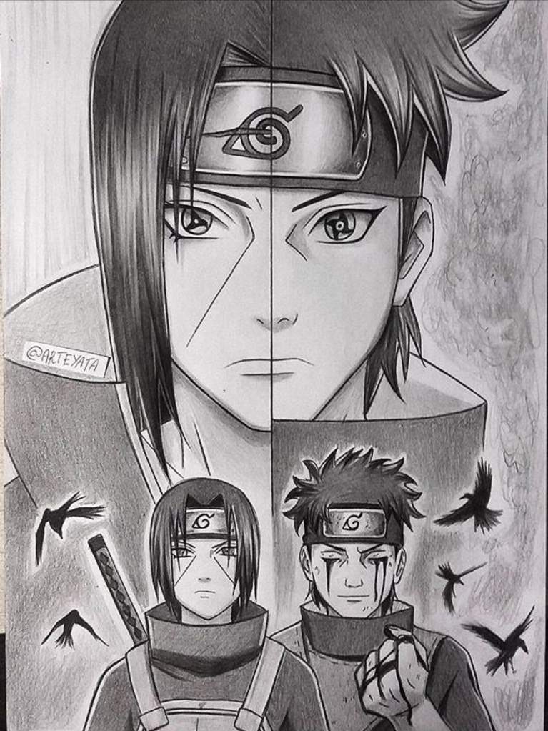 Itachi & Shisui Art. This is 🔥 | Naruto Amino