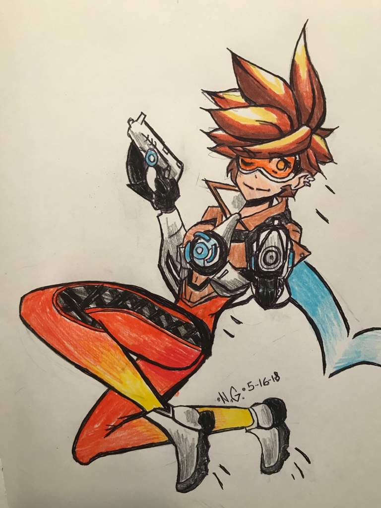 Tracer drawings Overwatch Amino