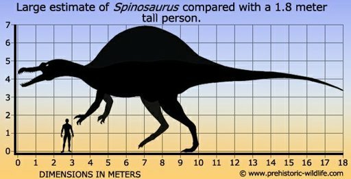 size of a spinosaurus