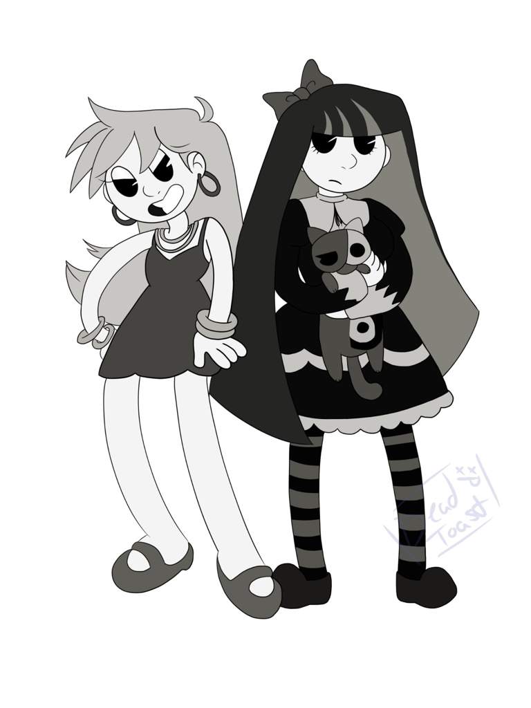 Panty and Stocking (Rubber hose style)