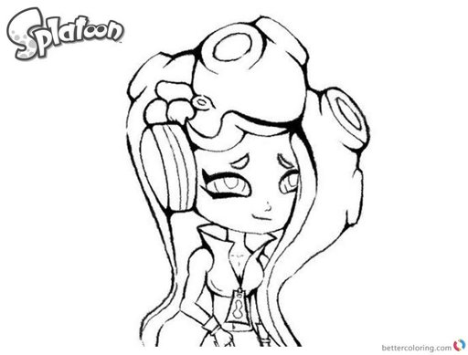 Image Splatoon 2 Coloring Pages Marina Drawing By Ettachu Free Splatoon Amino