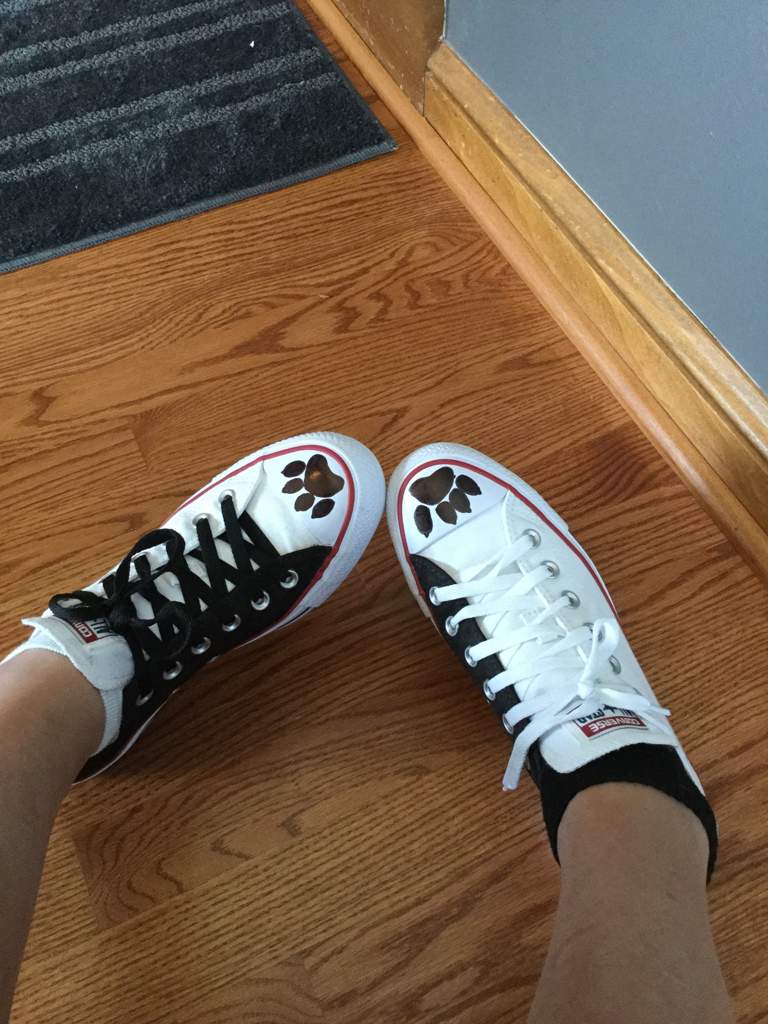 furry converse shoes