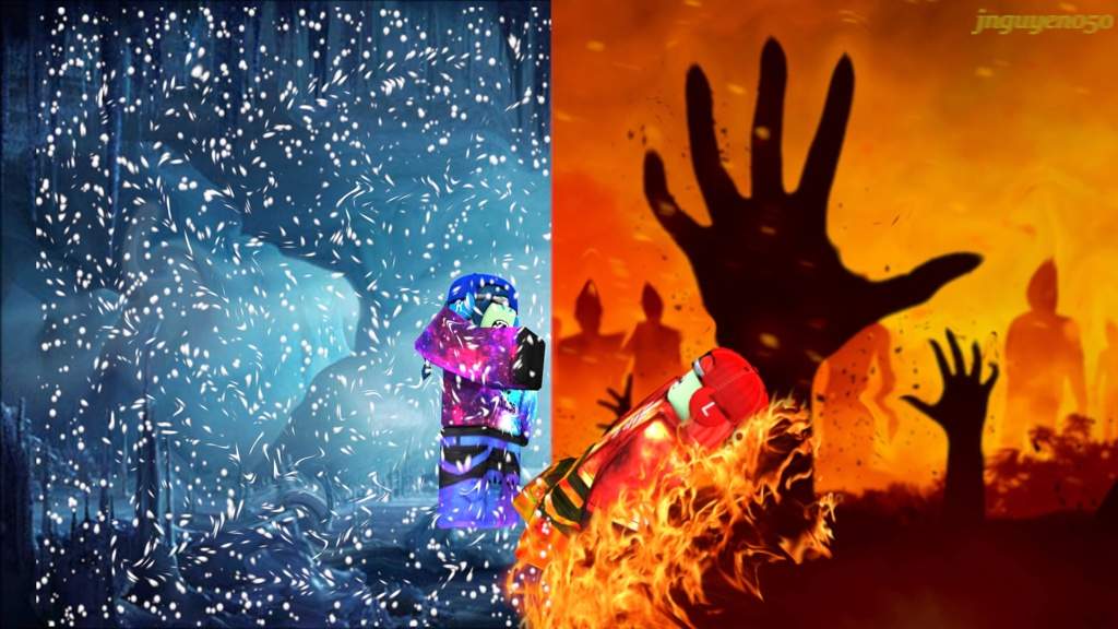 Fire Girl Looks Flexible Ice And Flame Challenge Roblox Amino - flaming antlers roblox