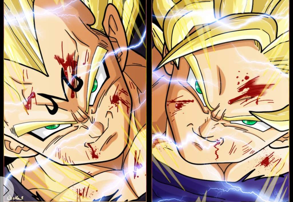 goku vegeta fight